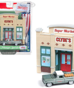 1959 Chevrolet El Camino camioneta y fachada teatro de resina Diorama