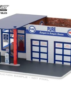 Mechanics Corner serie 2 Pure Oil Estacion servicio bomba  bencinera Diorama Metalico