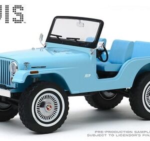 Jeep CJ-5 Sierra Blue Elvis Presley esc 1:18