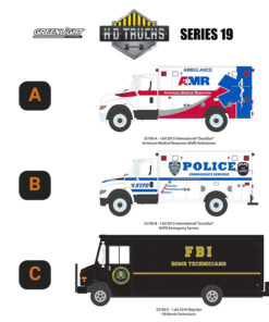 H.D. Trucks Series 19 Assortment Furgones Ram Ford Transit