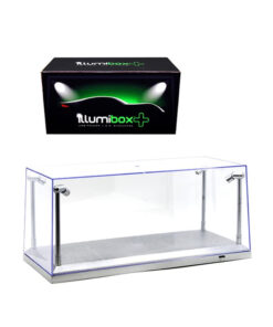 SHOWCASE 1:24 ILLUMIBOX 10" L.E.D. SILVER base with riser
