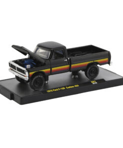 1970 Ford F-100 Custom 4x4 - Gloss Black with Stripes Auto-Thentics