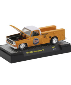 1975 GMC Sierra Grande 15 Yukon Yellow with Bright White Top Auto-Thentics