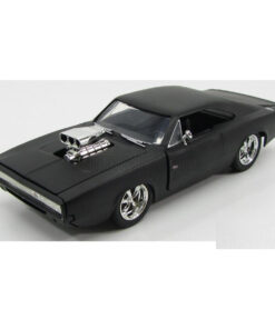 1:24 F&F 1970 Dodge Charger Matte Black Rapido y Furioso
