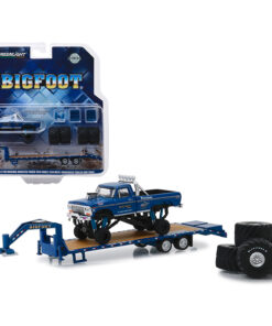 Bigfoot #1 The Original Monster Truck (1979) - 1974 Ford F-250 Monster Truck on Gooseneck Trailer with Regular and Replacement 66" Tires