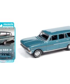 Chevy 1963 II Nova 400 Station Wagon Aqua Poly
