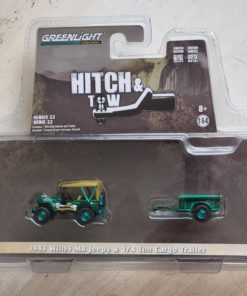 GREENMACHINE JEEP WILLYS MB 1943 CON CARRO 1:64