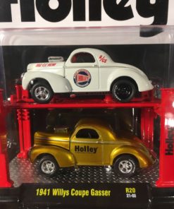 2 Pack-1941 Willys Coupe Gasser - 2 coches  1:64 M2 Auto-Lift (2 pc)